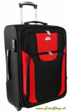 Stredný cestovný kufor XL - Čierna-červena