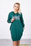 Športové šaty s reflexnou potlačou - Zelena