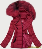 Zimná bunda s kapucňou - Červena