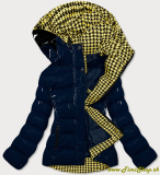Zimná bunda prešívaná - Modra-žlta