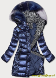 Metalická zimná bunda - Granat