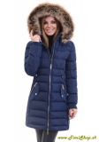Dámska zimná bunda s odopínateľnou kapucňou - Granat