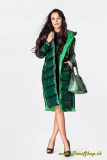 Dlhá zimná bunda  - Zelena