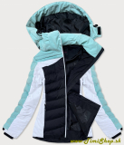 Zimná športová bunda - Mäta-čierna