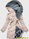 Dlhšia zimná bunda - Béžova