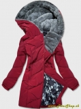 Dlhšia zimná bunda - Bordo
