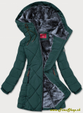 Dámska zimná bunda - Zelena