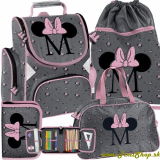 Školská taška/aktovka 4v1 Minnie Mouse - Siva
