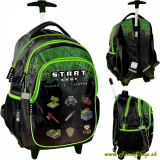 Školský batoh na kolieskach Minecraft - Čierna