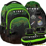 Školský batoh 3v1 Minecraft - Čierna