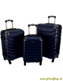 Sada cestovných kufrov 3v1 XXL, XL, L - Granat