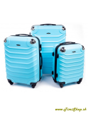 Sada cestovných kufrov 3v1 XXL, XL, L - Sv.modra