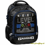 Školský batoh Gaming Level - Čierna