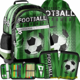 Školský batoh 3v1 Football - Zelena