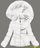 Krátka zimná bunda - Biela