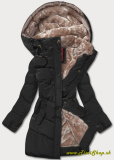 Zimná prešívaná bunda - Čierna