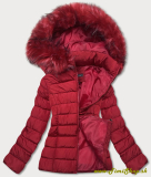 Zimná krátka bunda - Červena