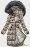 Metalická zimná bunda - Béžova