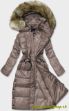 Dlhá zimná bunda - Cappucino