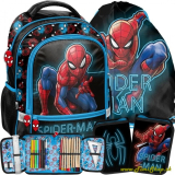Školský batoh 3v1 Spider-Man - Modra