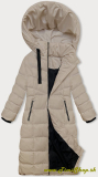 Dlhá zimná bunda - Sv.béžova