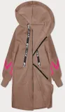 Mikinový kabát s mikinovými rukávmi - Béžova