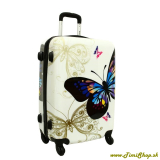 Cestovný kufor stredný XL - Motýle