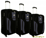 Sada cestovných kufrov 3v1 - Čierna-graffit