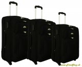 Sada cestovných kufrov 3v1 - Čierna