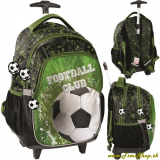 Školský batoh na kolieskach Futbal 