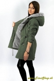 Parka s kapucňou - Khaki