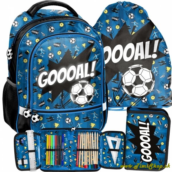 Školský batoh 3v1 Gooal  - Modra