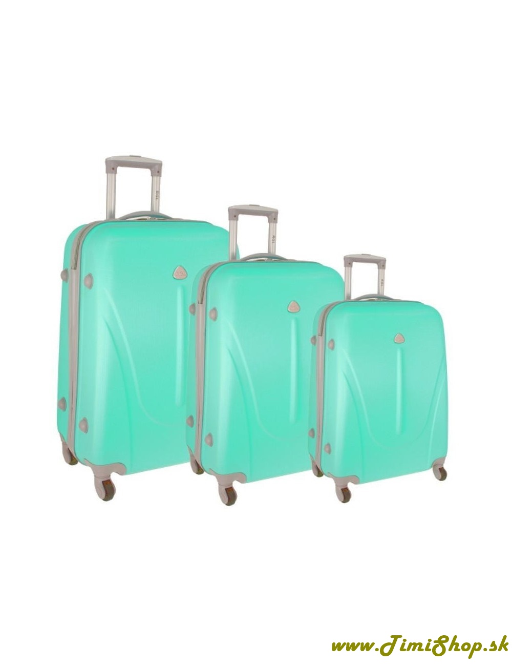 Sada cestovných kufrov 3v1 XXL, XL, L - Mäta