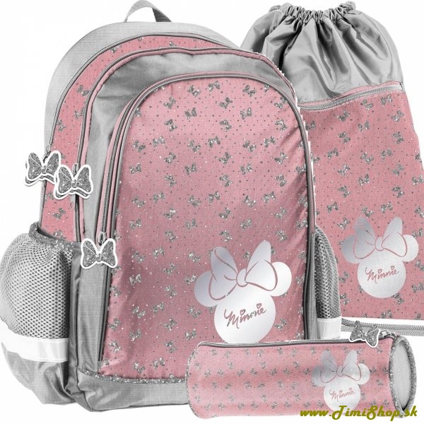Školský batoh 3v1 Minnie Mouse - Ružova
