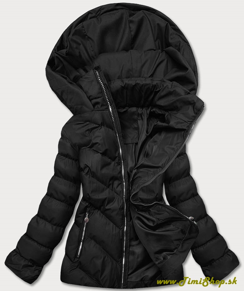 Krátka zimná bunda - Čierna