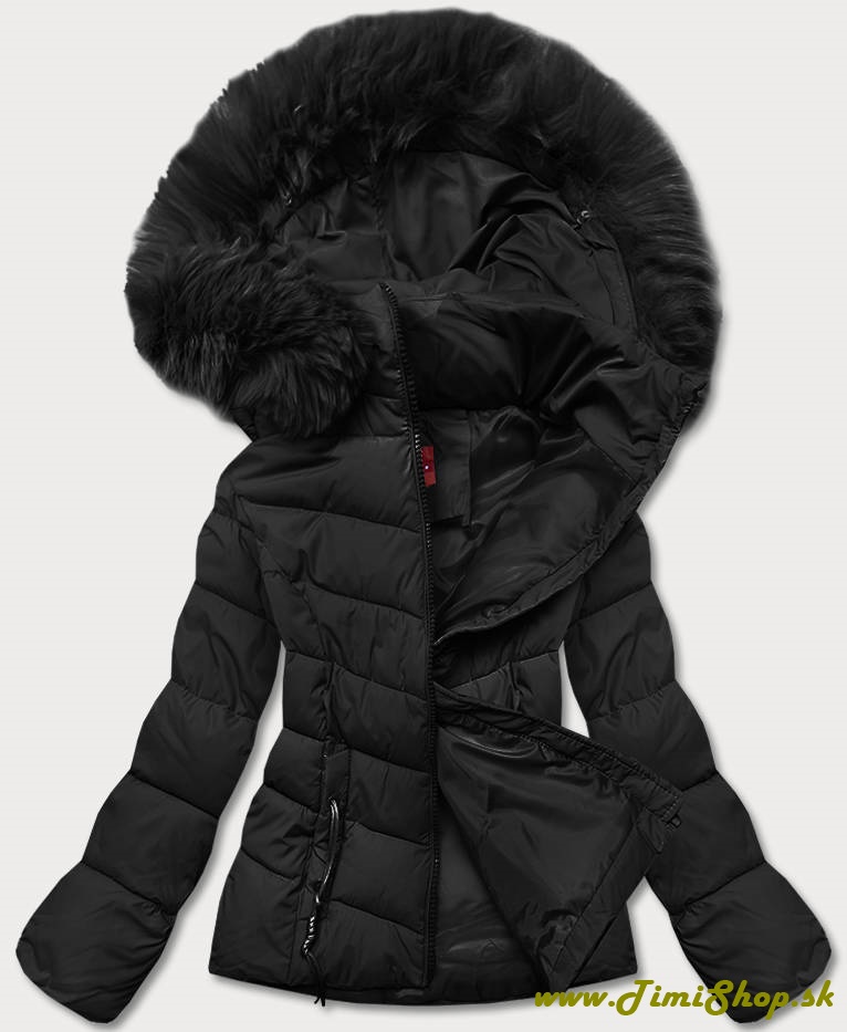 Krátka zimná bunda - Čierna