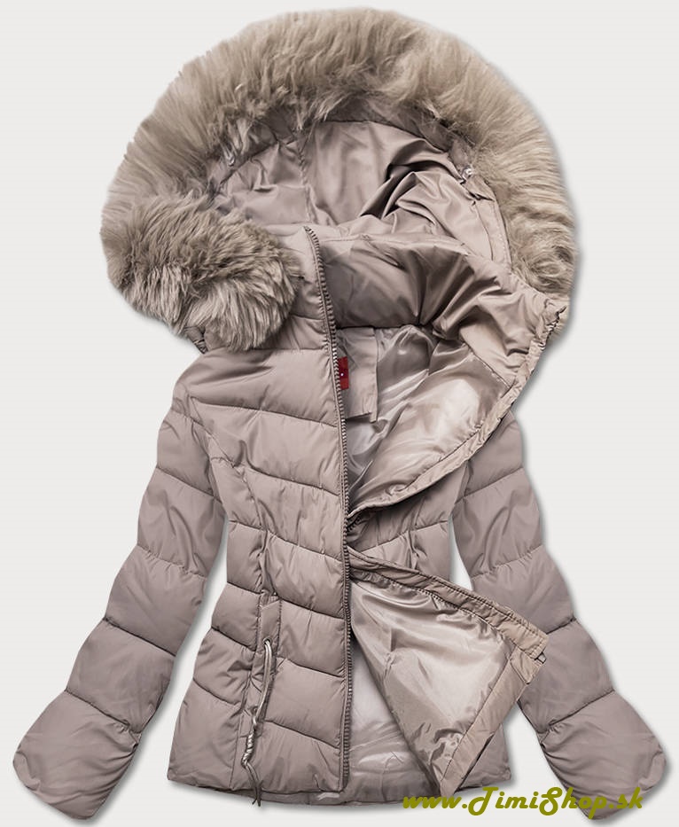 Krátka zimná bunda - Béžova