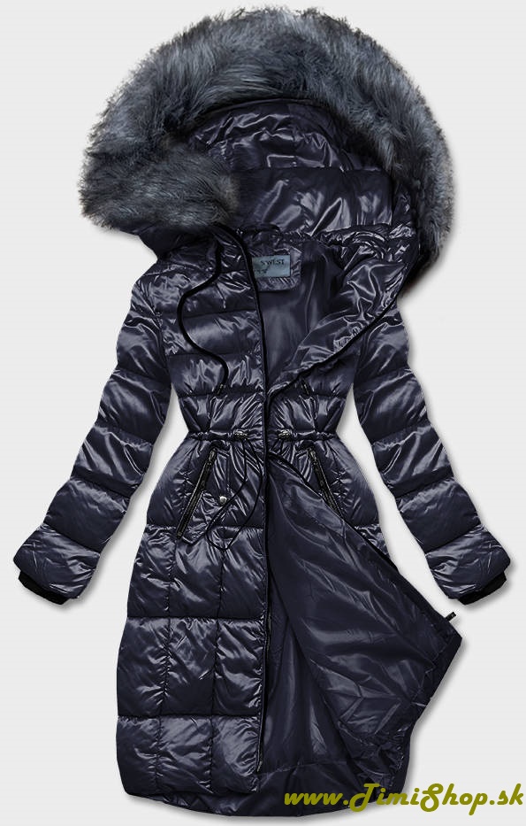 Metalická zimná bunda - Granat