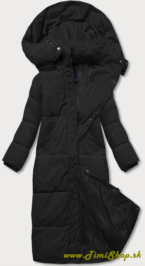 Dlhá zimná bunda - Čierna