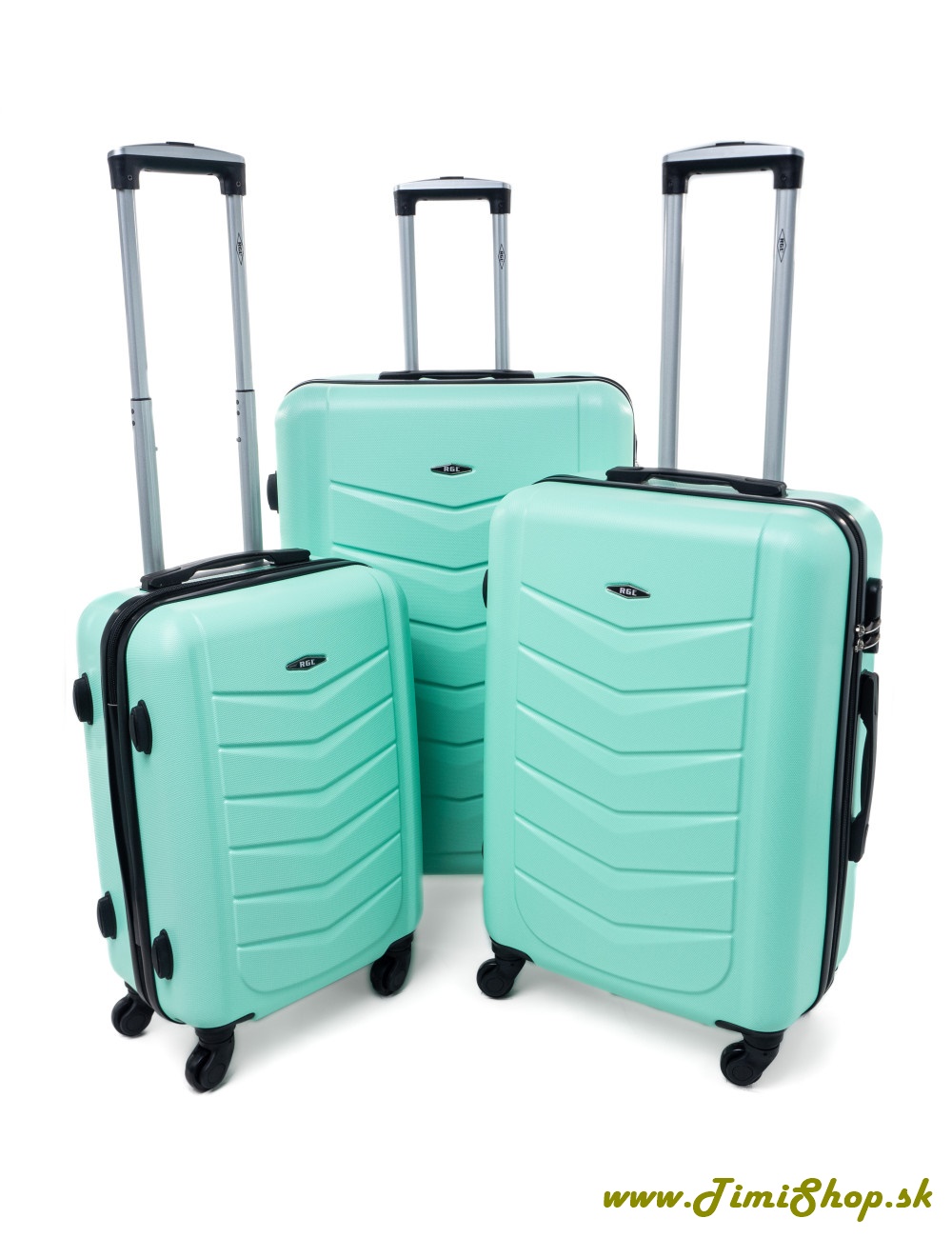 Sada cestovných kufrov L,XL,XXL - Mäta