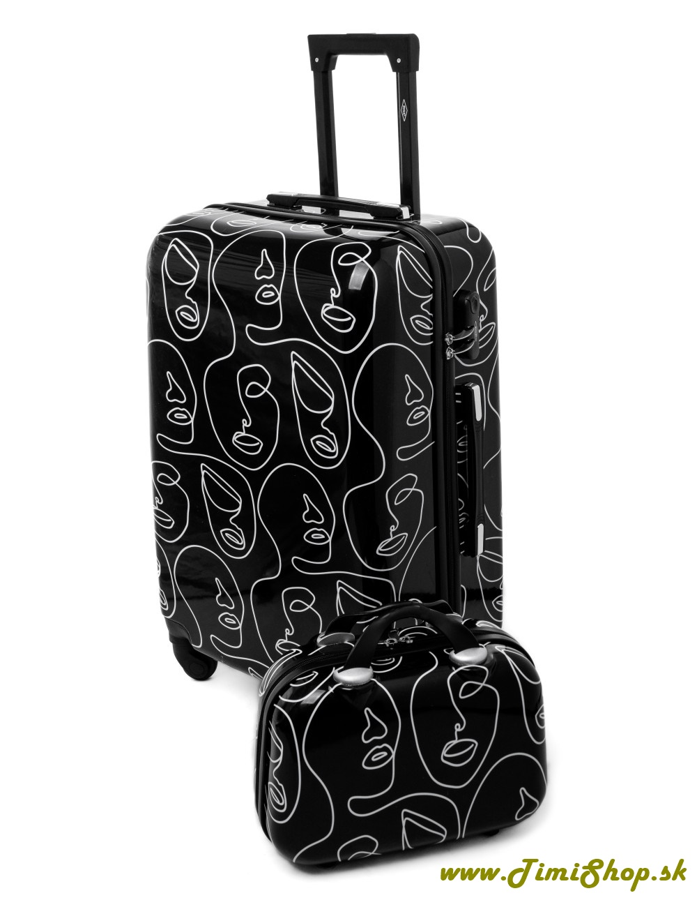 Cestovný kufor stredný XL + kufrík - ART 