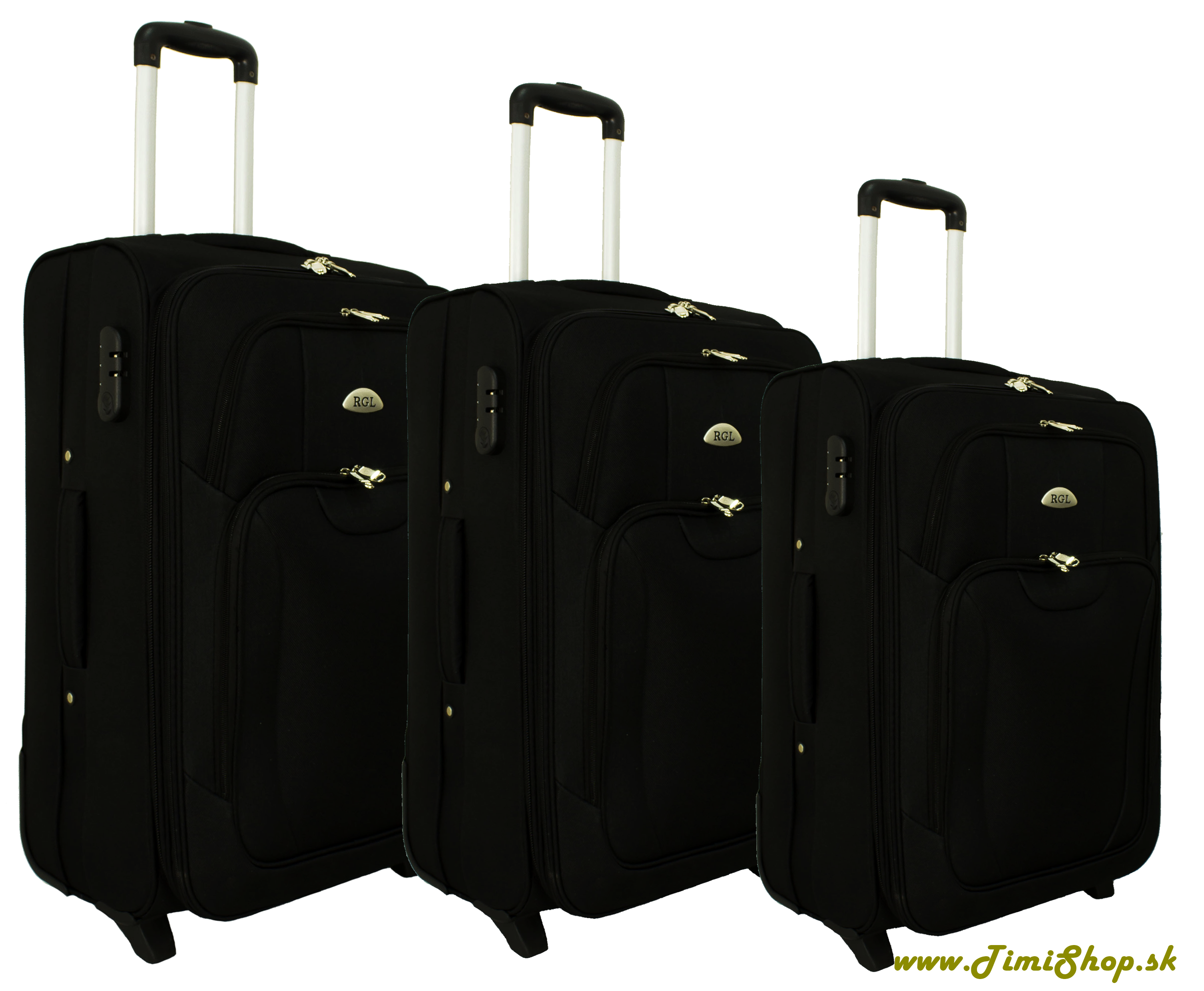 Sada cestovných kufrov 3v1 - Čierna