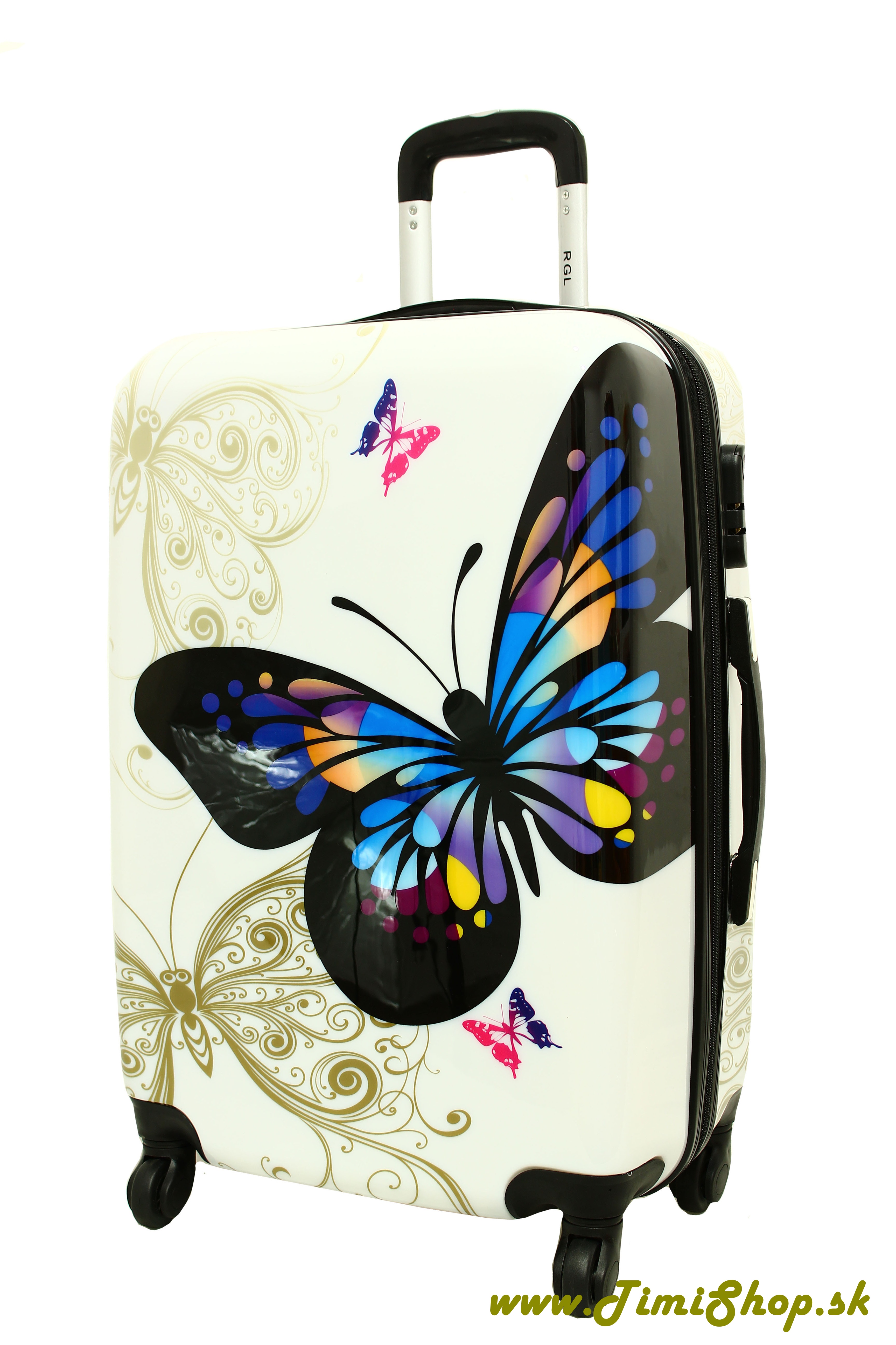 Cestovný kufor malý L - Motýle