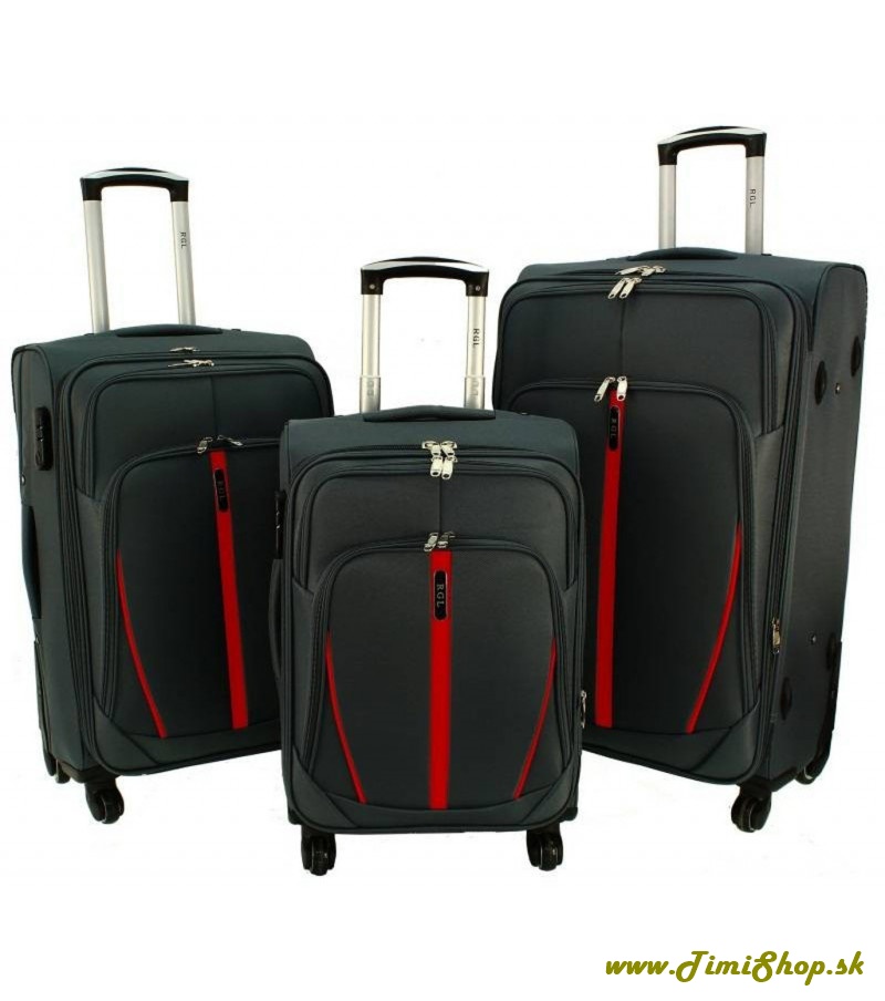 Sada cestovných kufrov 3v1 XXL XL L - Siva