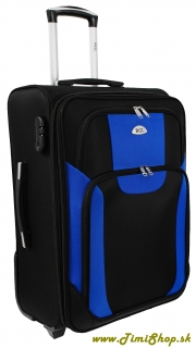 Stredný cestovný kufor XL - Čierna-modra