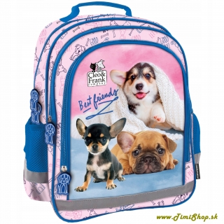 Školský batoh so psíkmi - Modra