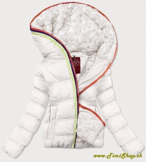 Zimná páperová bunda - Biela