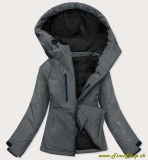 Lyžiarska zimná bunda - Tm.siva
