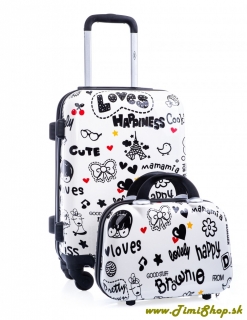 Cestovný kufor L+ kufrík - Láska