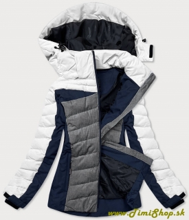 Zimná športová bunda - Biela-siva